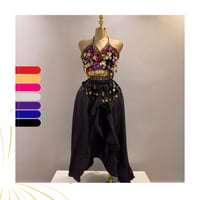 بدلة رقص بثلاث قطع للرقص الشرقي