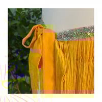 شال رقص شرقي اصفر