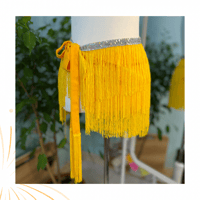 شال رقص شرقي اصفر