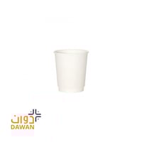 كوب ورقي ابيض دبل 8 أونص/500حبة بالكرتون