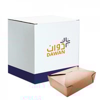 علبة كرافت 19.5*14*6 / 200علبة بالكرتون