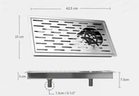رينزر شفاط لركن القهوة لغسل الاكواب فضي