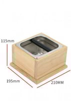 حاوية خشبيه لتخلص من بقايا القهوة