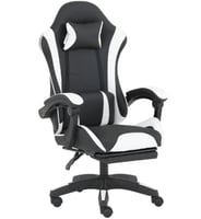 كرسي العاب سبير كلاس2 باللون الأسود والأبيض | Spea...