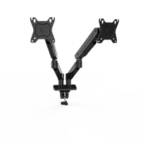 حامل شاشتين الألعاب أسود | Spear Dual Monitor Mech...