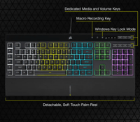 كيبورد العاب احترافي كورسير كي 55 | Corsair K55 RG...