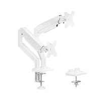 حامل شاشتين الألعاب أبيض | Spear Dual Monitor Mech...