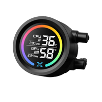 Xigmatek LK 240 Digital LCD Screen 240mm Black | م...