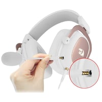 سماعة العاب ريد دراجون Redragon H510 Zeus White Pi...