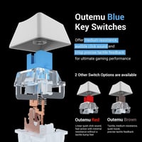 كيبورد العاب ميكانيكي ريد دراجون كومارا باللون الا...