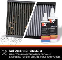 طقم تنظيف فلتر مكيف السيارة KN 99-6000 هواء نقي وح...