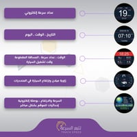 قيج عداد السرعة autool x95 لجميع السيارات متعدد ال...