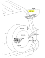 جلدة مساحات خلفية أصلية تويوتا FJ كروزر 8521435070