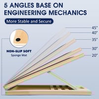 لوح خشبي مائل محمول قابل للتعديل - لتمرين عضلة الس...