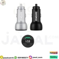 زندور شاحن سيارة بقدرة 48 واط منفذ تايب سي ومنفذ ي...