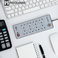 توصيله 8 مداخل +مدخلين USB+PD سلك 3متر MooGMax
