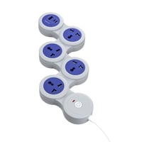 توصيلة كهربائية 4 مداخل منفذين Pd مدخل Usb سلك 3 م...