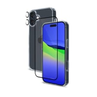 بكج حماية 3*1 أرمور برو شفاف لأجهزة ايفون 16