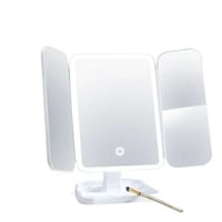 مرآة مكياج كبيرة ثلاثية مع إضاءة Lutors