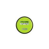 شاحن سياره 30 واط مدخلين USB,PD قوي