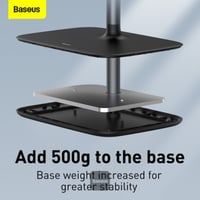 ستاند مكتبي للجوال والايباد اسود بيسوس