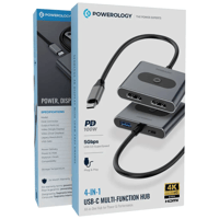موزع 4*1 USB-C من POWEROLOGY