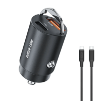 فيش سيارة 36 واط منفذ PD منفذ Usb مع كيبل تايب سي...