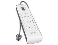 توصيله 6 مداخل مدخلين USB سلك 2 متر بيلكن