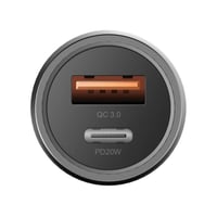 شاحن سيارة 38 واط مدخلين USB,PD انيرجيا