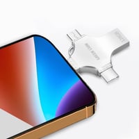 نقل تخزين فلاش 4*1 سلفر 128 جيجابايت - ايفون - تاي...