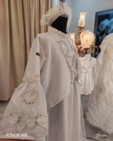 طقم مكون من روب أم قطعتين + ربطة شعر الام + فستان...