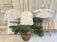 روب ام مكون من قطعتين + فستان مولوده + قبعة فرنسية...