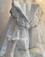 مدس طرحه العروس بالكرستال واللؤلؤ يستخدم بطريقتين...