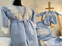 روب ام مكون من قطعتين + مدس + افرول + قبعة فرنسية...