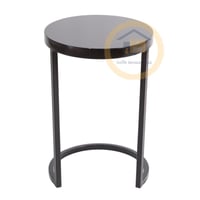 طقم طاولة ضيافة مع 4 طاولات خدمة لون اسود