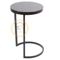 طقم طاولة ضيافة مع 4 طاولات خدمة لون اسود