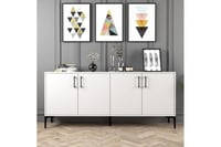 بوفية لون ابيض تفصيل