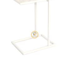 طاولة خدمة حديد وسطح خشب