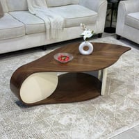 طاولة ضيافة سطح قشرة جوز الهند بتصميم مودرن