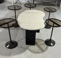 طاولة خدمة وسط مع 4 خدمة