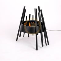 منقل شوي غاز وحطب