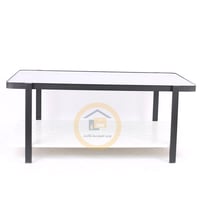 طاولة قهوة مع 4 طاولات قهوه دورين سطح خشب ابيع مع...