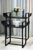 طقم مداخل صاج اسود مطفي