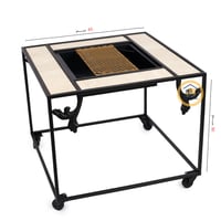 منقل مربع مع كفرات