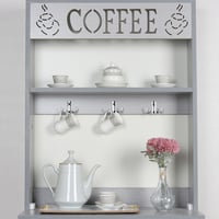 ركن كوفي بتصميم أنيق 2 أبواب لون رمادي