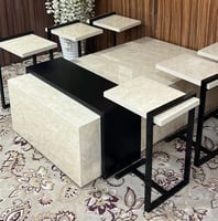 طقم طاولات ضيافة 7قطع