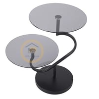 طاولة خدمة دائري دورين قاعدة رخام صناعي عمود معدن...