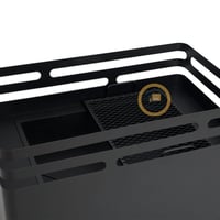 منقل شوي حديد مربع متحرك لون أسود