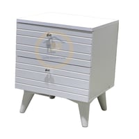 كومودينو طاولة سرير جانبيّة بابين