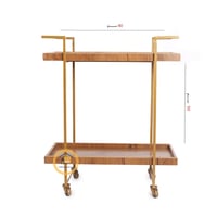 عربية تقديم دورين خشب جوانب